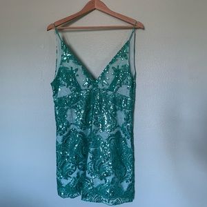 Free People Sequin Slip Dress
